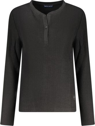 North Sails Long Sleeve Sweater - Dames - Longsleeves - Zwart - S - Polyester - Tops