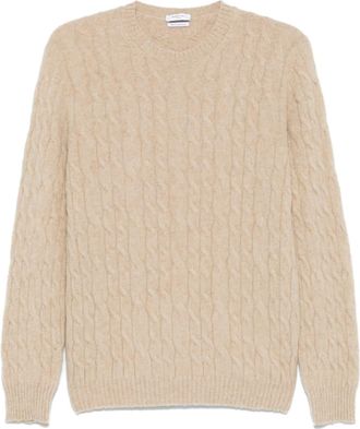 Boglioli cable-knit sweater - men - Wool/Cashmere - S - Neutrals