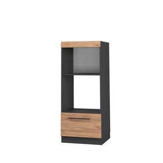 Vicco Armario Para Microondas Fame-line, Roble Dorado, 60 Cm Abra