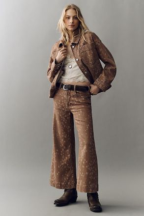 Pilcro Oh Deer High-Rise Wide-Leg Jeans