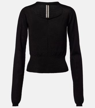 Rick Owens Cutout virgin wool top