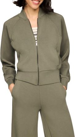 Spanx Pintuck Track Jacket in Herb at Nordstrom, Size X-Large