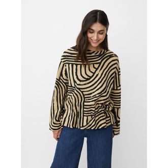 Masai MaBidia Long Sleeve Jersey Top in Travertine at Nordstrom, Size X-Large