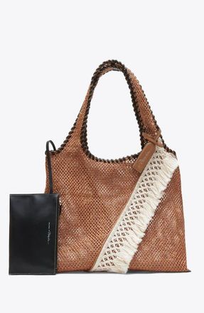3.1 Phillip Lim Raffia Fringe Market Tote Bag in Brown at Nordstrom