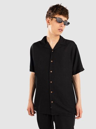 Anerkjendt Akleo Cot-Linen-Vis Hemd schwarz