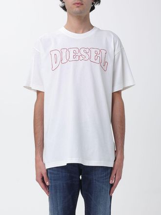 Diesel T-shirt T-Norm-V10 in cotone con logo ricamato