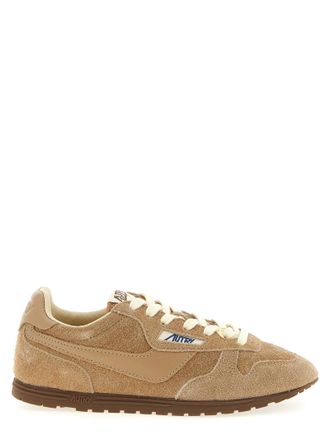 スニーカー CHLOE CHLOE KICK CINNAMON BROWN SNEAKERS IN SUEDE Chloé Kick leather-trimmed high-top sneakers in brown