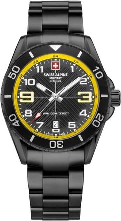 Swiss Alpine Military Heren duikhorloge Raptor zwart 7029.1178 - unisex - Horloges - Zwart - ONE Size - Accessoires