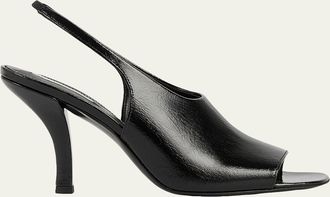 Toteme Contour Naplack Leather Slingback Pumps