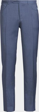 Canali Classic Solid Dress Trousers