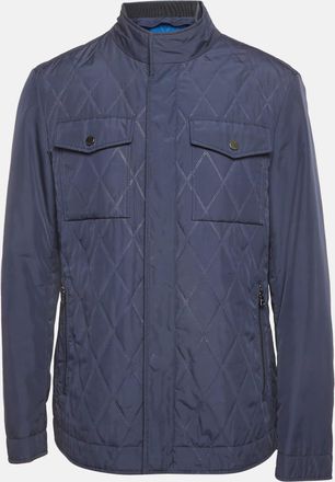 HUGO BOSS Boss By Hugo Boss Blue Synthetic Quilted Jacket