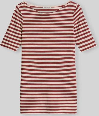 Marc O'Polo Regular Fit T-Shirt aus reiner Baumwolle in Bordeaux, Gr&ouml;&szlig;e XXL