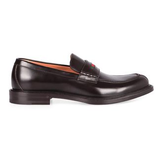 Gucci Schoenen, Heren, Bruin, 41 1/2 EU, Leer, Klassieke leren loafers