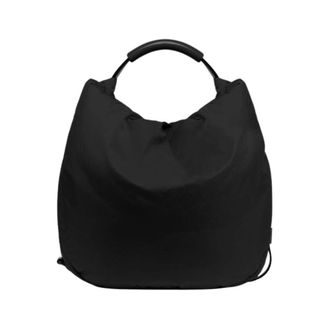 Moschino Handle Me Medium Hobo Bag - female - Moschino - Shoulder Bags - Black - ONE SIZE - Bags