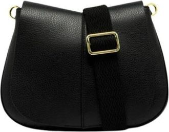 Gianni Chiarini Helena Round - Dames - Schoudertassen - Zwart - ONE Size - Leer - Tassen