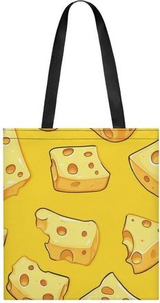 Generic Cheese Slices Pattern Womens Tote Casual Shopping Bag Lightweight Shoulder Bags Hobos Handbag for Work Travel Daily 35x40cm