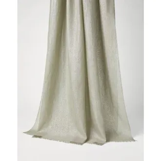 Brunello Cucinelli Olive Wool Silk Blend Scarf, Brand Size OS (US Size OS)