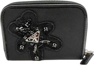 Prada Pre-owned Wallets, female, Black, Size: ONE SIZE Pre-owned Wallet (bi-fold)