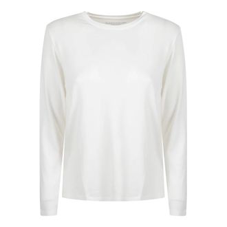 Majestic Filatures Long Sleeve Top - Dames - Longsleeves - Wit - M - Tops