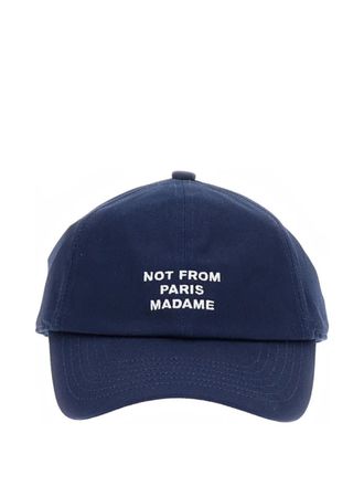 Dr&ocirc;le de Monsieur embroidery round-brim baseball cap - Blue