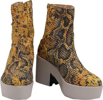 Generic Anime Cosplay Boots for Kujo Jotaro Stage Performance Props Shoes Halloween Comic Con Men Women (Brown,12.5)