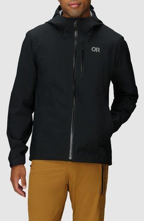 Outdoor Research Freewheel Stretch Rain Jacket in Black at Nordstrom, Size Xx-Large
