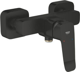 GROHE Dice Mezclador Monomando De Ducha Mural De 150 Mm Con Palanca, Sin Conjunto De Ducha, Negro Mate (1018742430)