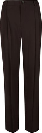 Elisabetta Franchi Tailored Button Straight Leg Pants