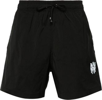 Amiri MA Core-print swim shorts - men - Polyester/Polyester - S - Black