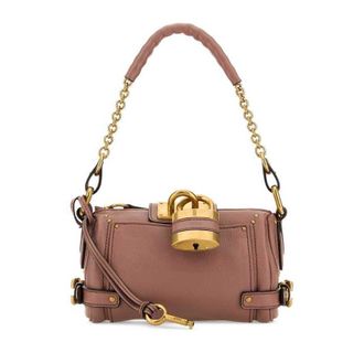 Chlo&eacute; Antiqued Pink Leather Small Paddington Shoulder Bag Nougat Borse A Mano