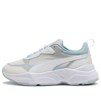 Puma (WMNS) PUMA Cassia Grey White Turquoise 384647-20