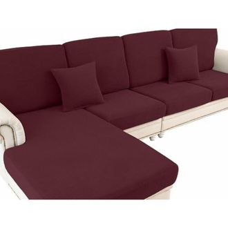 OEM Funda El&aacute;stica Para Coj&iacute;n De Sof&aacute;, Para Asientos O Respaldos, Color Burdeos Apta Para La Mayor&iacute;a De Sof&aacute;s Y Sillones