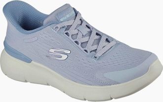 Skechers Womens Skechers Skech-Air Dynamight 2.0 Polyester Womens Slate Trainers - Blue - Size: 5