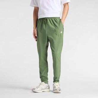 New Balance Mens Sport Woven Pant in Green/White Polyester, size 2X-Large