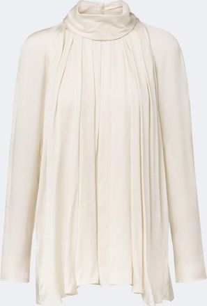Agnona Draped satin blouse