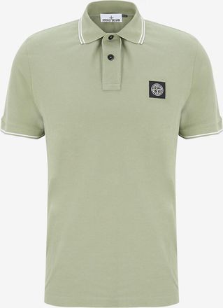 Stone Island Slim-Fit-Kurzarm-Polohemd 200007 Organic Cotton Stretch