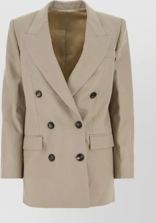 Isabel Marant double-breasted wool blazer with back slit