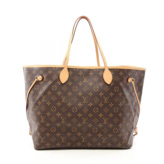 Louis Vuitton Brown Monogram Pvc Coated Canvas Leather Handbag Tote Bag (Pre-Owned)