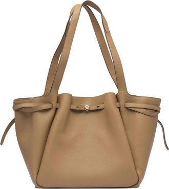 Tory Burch Romy Leren Tote Bag - Dames - Shoppers - Bruin - ONE Size - Leer - Tassen