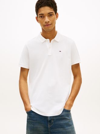 Tommy Jeans Poloshirt TOMMY JEANS TJM SLIM PLACKET POLO EXT, Herren, Gr. XXL, beige (ecru), Piqu&eacute;, Obermaterial: 100% Baumwolle, slim fit, Shirts Poloshirt