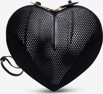 Alaia Schultertasche aus Netz-Leder Le Coeur