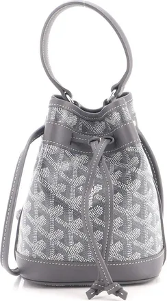 Goyard Petit Flot Bucket Bag Coated Canvas Mini