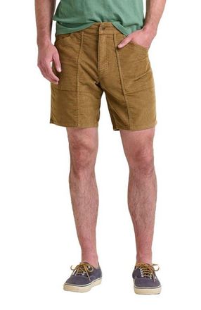 Toad & Co Mens Coaster Cord Short in Honey Brown at Nordstrom, Size 36