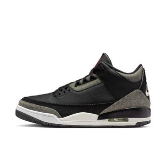 Nike Jordan Mens Air Jordan 3 x Levis Black and White Shoes in Blue | IR0914-400