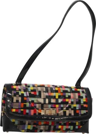 Chanel Chocolate Bar Medallion Flap Bag Quilted Calfskin Multicolour Velvet Bag (Pre-Owned)