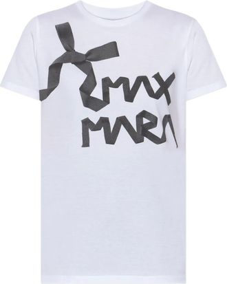 Max Mara T-shirt con logo - Bianco