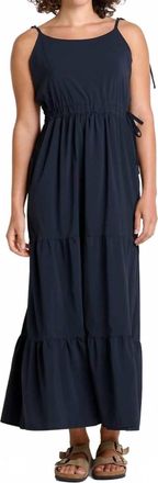 Toad & Co Sunkissed Tiered Midi Dress In Black