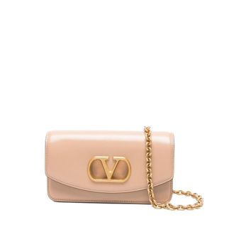 Valentino Garavani Vain Small Leather Clutch