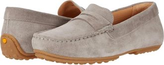 Samuel Hubbard Womens Samuel Hubbard Free Spirit Driver Loafers Gray Suede Shoes ZAP605