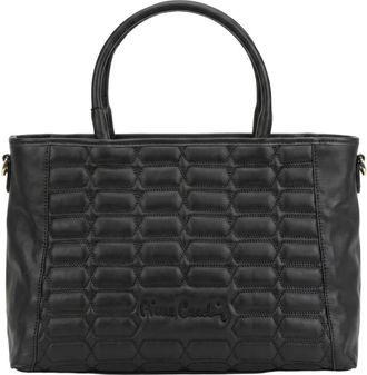 Pierre Cardin Gewatteerde Tote Bag - Dames - Tassen - Zwart - Maat: ONE Size Leer